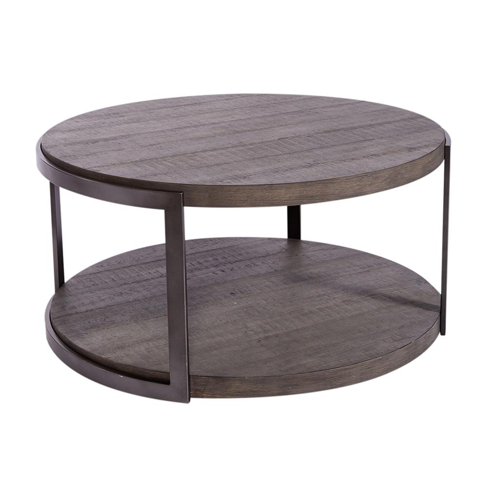 Liberty Furniture - Modern View Round Cocktail Table in Gauntlet Gray - 960-OT1010 veiw 1