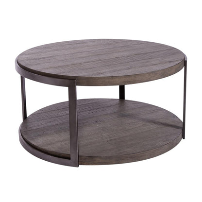 Liberty Furniture - Modern View Round Cocktail Table in Gauntlet Gray - 960-OT1010 veiw 1