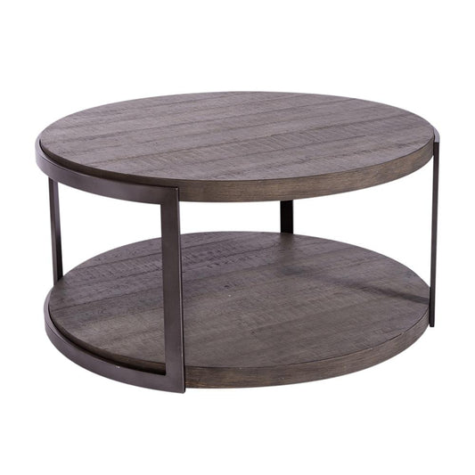 Liberty Furniture - Modern View Round Cocktail Table in Gauntlet Gray - 960-OT1010 veiw 1