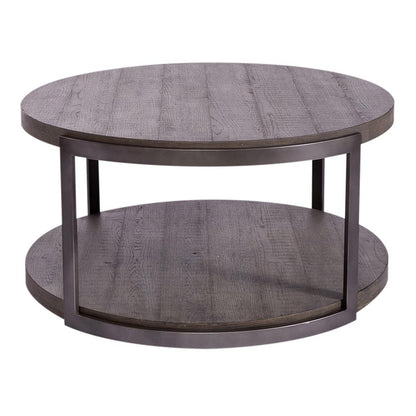 Liberty Furniture - Modern View Round Cocktail Table in Gauntlet Gray - 960-OT1010 veiw 3