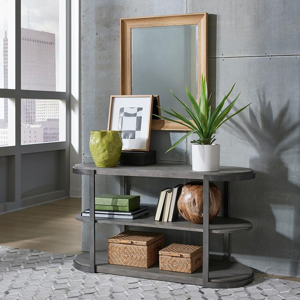Liberty Furniture - Modern View Sofa Table in Gauntlet Gray - 60-OT1030 veiw 6