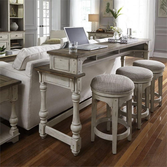 Liberty Furniture - Morgan Creek 4PC Console Set in Antique White - 498-OT-4PCS veiw 1