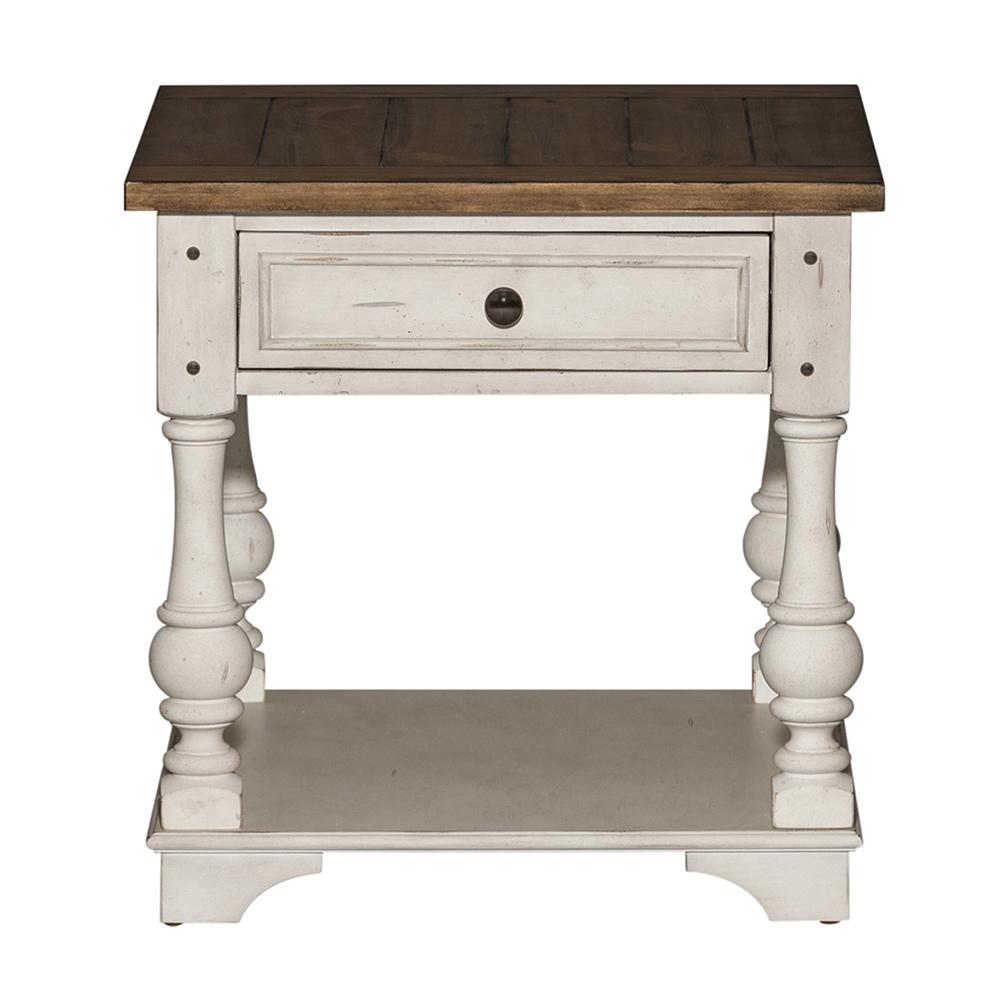 Liberty Furniture - Morgan Creek Alt 3 Piece Set  in Antique White w/ Wirebrushed Tobacco Accents - 498-OT-A3PCS veiw 4