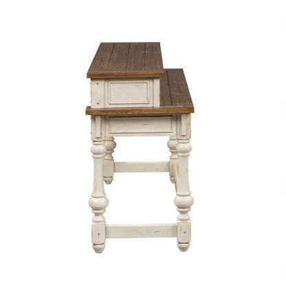 Liberty Furniture - Morgan Creek Console Bar Table in Antique White - 498-OT7736 veiw 3