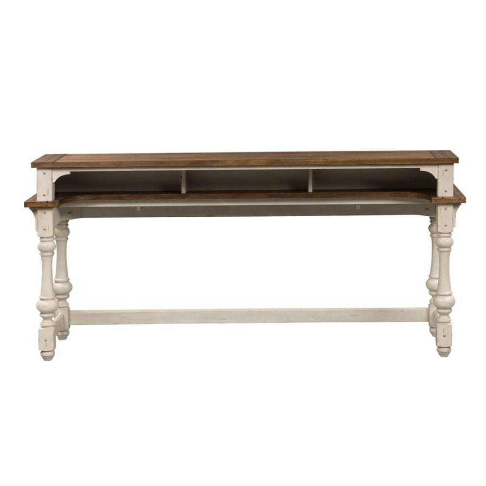 Liberty Furniture - Morgan Creek Console Bar Table in Antique White - 498-OT7736 veiw 4