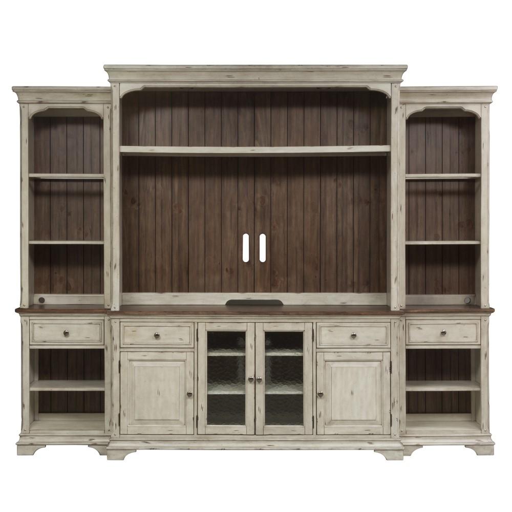 Liberty Furniture - Morgan Creek Entertainment Center with Piers - 498-ENTW-ECP veiw 2
