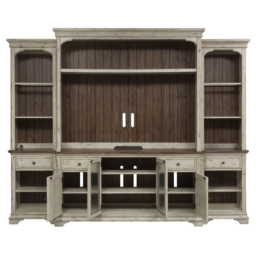 Liberty Furniture - Morgan Creek Entertainment Center with Piers - 498-ENTW-ECP veiw 3