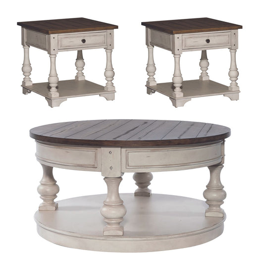 Liberty Furniture - Morgan Creek Opt 3 Piece Set (1-Cocktail 2-End Tables) - 498-OT-O3PCS view 1