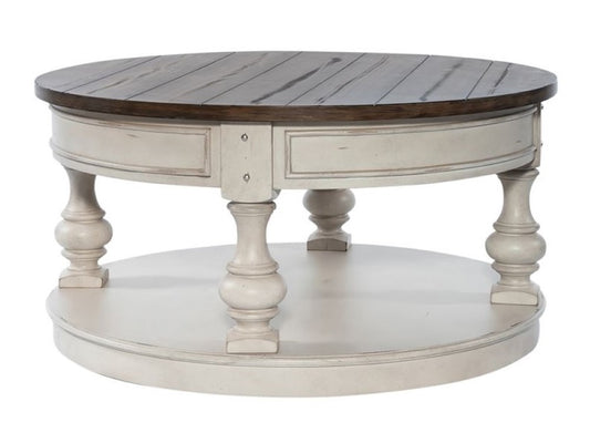Liberty Furniture -Morgan Creek - Round Cocktail Table - 498-OT1011 veiw 2
