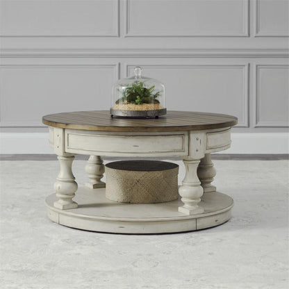 Liberty Furniture -Morgan Creek - Round Cocktail Table - 498-OT1011 veiw 5