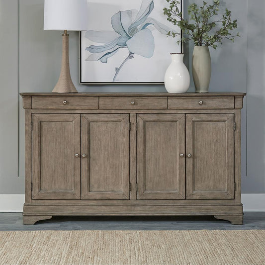 Liberty Furniture - Morrow Bay Hall Buffet - Woodtone in Sandy Taupe & Porcelain White - 742-HB7644 veiw 1
