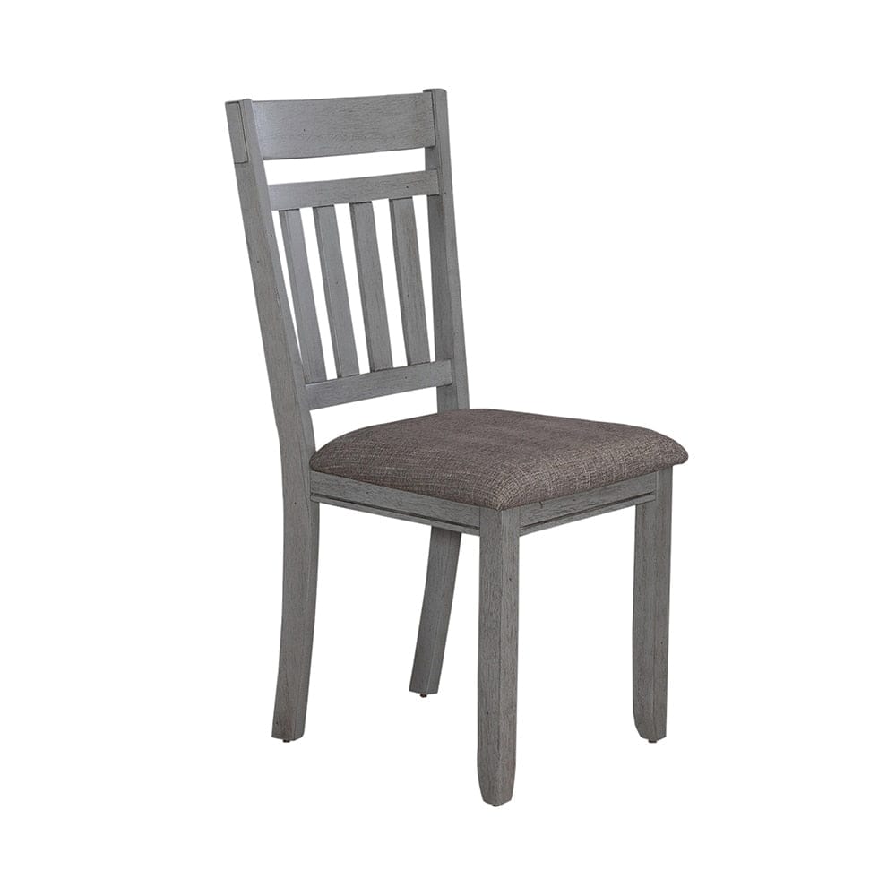 Liberty Furniture - Newport Splat Back Side Chair  in Smokey Gray w/ Carbon Gray Tops - 131-C6501S veiw 2