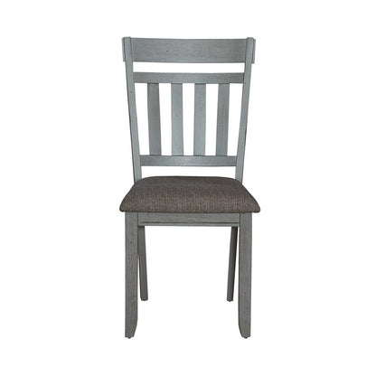 Liberty Furniture - Newport Splat Back Side Chair  in Smokey Gray w/ Carbon Gray Tops - 131-C6501S veiw 3