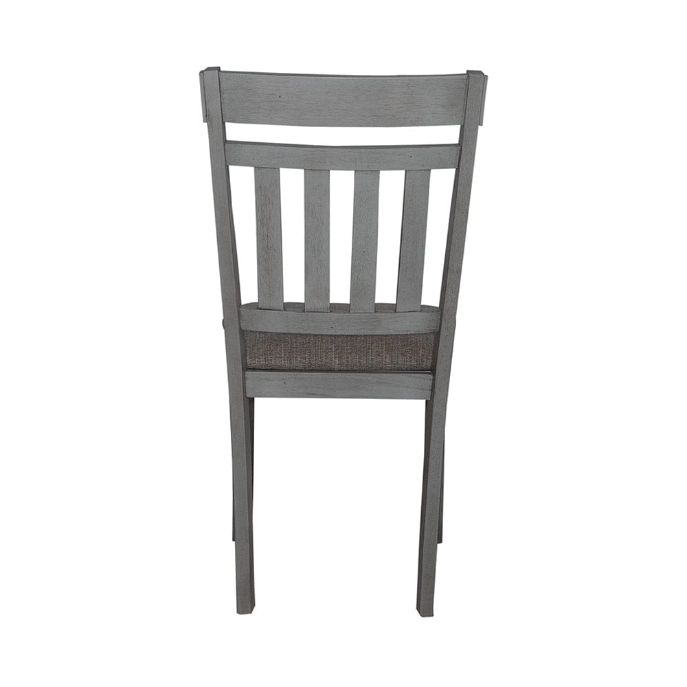 Liberty Furniture - Newport Splat Back Side Chair  in Smokey Gray w/ Carbon Gray Tops - 131-C6501S veiw 5
