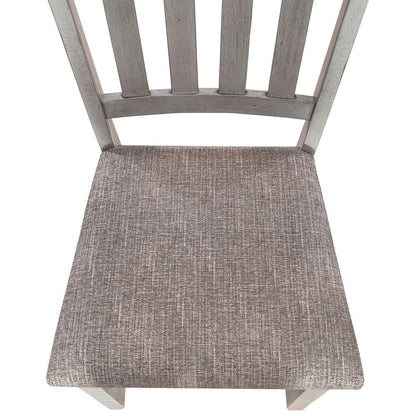 Liberty Furniture - Newport Splat Back Side Chair  in Smokey Gray w/ Carbon Gray Tops - 131-C6501S veiw 6