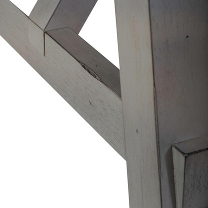 Liberty Furniture - Newport Trestle Table in Smokey Gray w/ Carbon Gray Tops - 131-CD-TRS veiw 5