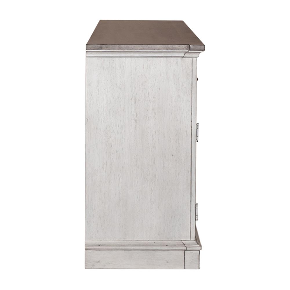 Liberty Furniture - Ocean Isle 72 Inch Entertainment TV Stand in Antique White w/ Weathered Pine - 303W-TV72 veiw 4