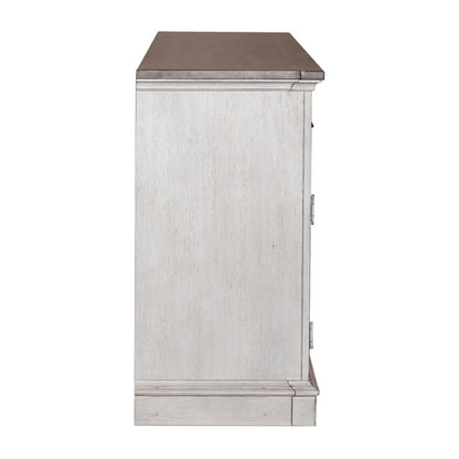 Liberty Furniture - Ocean Isle 72 Inch Entertainment TV Stand in Antique White w/ Weathered Pine - 303W-TV72 veiw 4