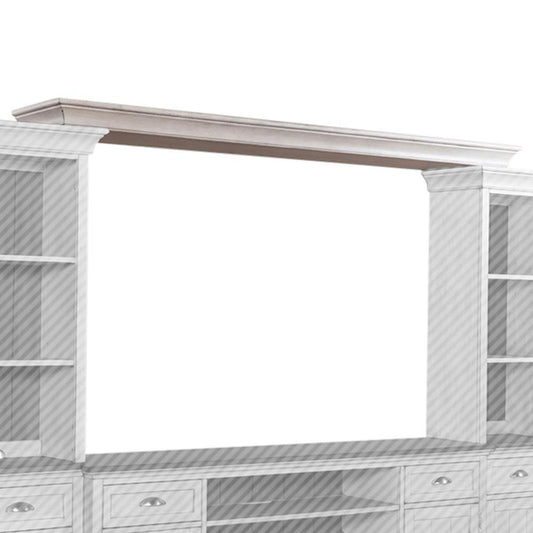 Liberty Furniture - Ocean Isle 82 Inch Bridge in Antique White w/ Weathered Pine - 303W-LB00 veiw 1