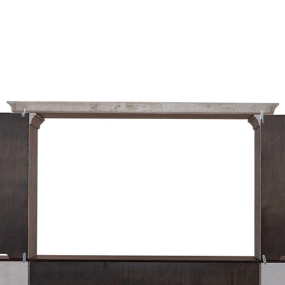 Liberty Furniture - Ocean Isle 82 Inch Bridge in Antique White w/ Weathered Pine - 303W-LB00 veiw 4