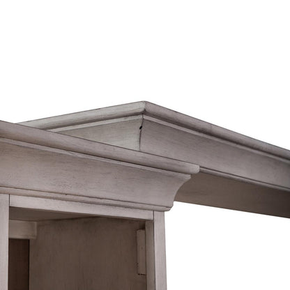 Liberty Furniture - Ocean Isle 82 Inch Bridge in Antique White w/ Weathered Pine - 303W-LB00 veiw 5