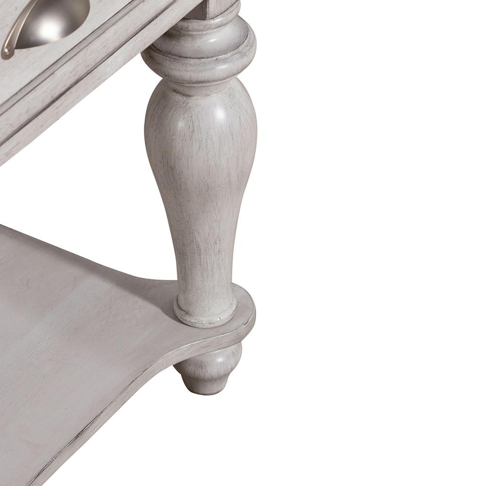 Liberty Furniture - Ocean Isle Drawer End Table in Antique White w/ Weathered Pine - 303W-OT1020 veiw 3