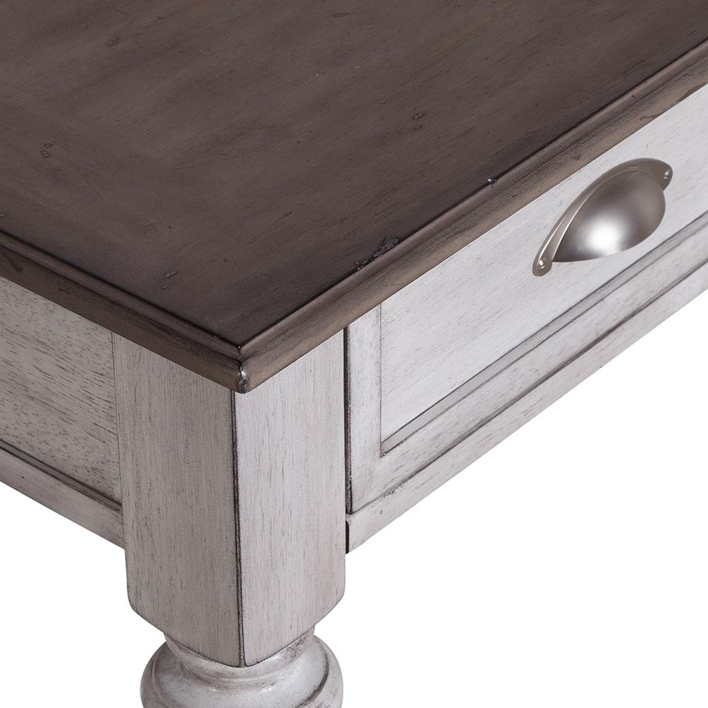 Liberty Furniture - Ocean Isle Drawer End Table in Antique White w/ Weathered Pine - 303W-OT1020 veiw 9