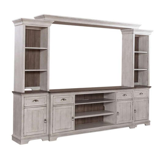 Liberty Furniture - Ocean Isle Entertainment Center with Piers  - 303W-ENTW-ECP veiw 2