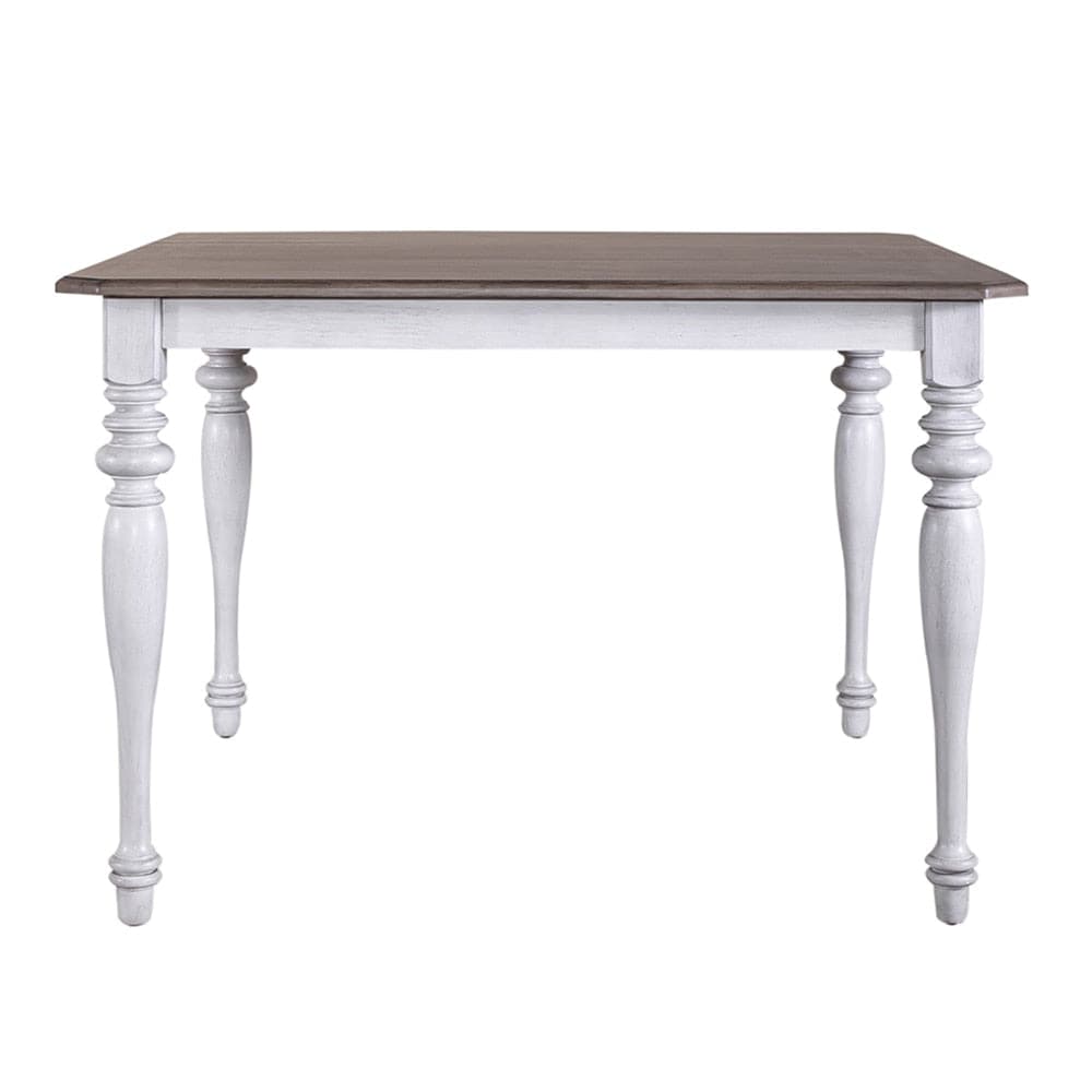 Liberty Furniture - Ocean Isle Gathering Table in Antique White w/ Weathered Pine - 303W-G5454 veiw 3