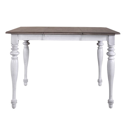 Liberty Furniture - Ocean Isle Gathering Table in Antique White w/ Weathered Pine - 303W-G5454 veiw 4