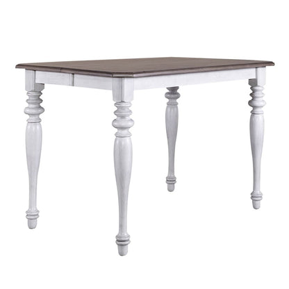 Liberty Furniture - Ocean Isle Gathering Table in Antique White w/ Weathered Pine - 303W-G5454 veiw 6