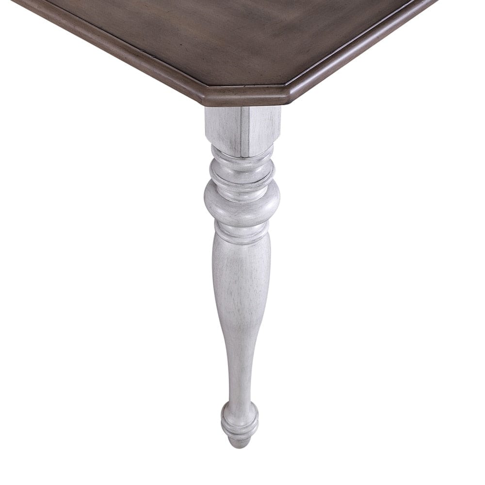 Liberty Furniture - Ocean Isle Gathering Table in Antique White w/ Weathered Pine - 303W-G5454 veiw 9