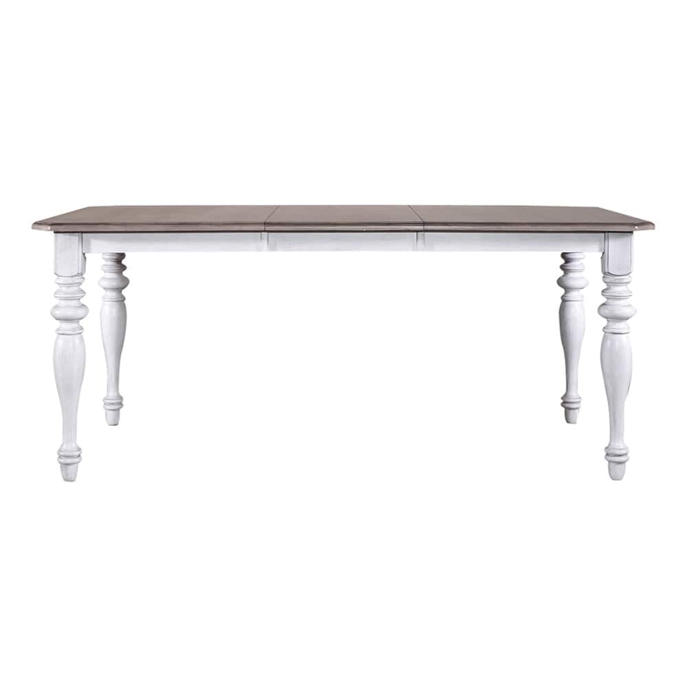 Liberty Furniture - Ocean Isle Rectangular Leg Table in Antique White w/ Weathered Pine - 303W-T3872 veiw 5