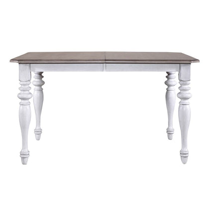 Liberty Furniture - Ocean Isle Rectangular Leg Table in Antique White w/ Weathered Pine - 303W-T3872 veiw 9