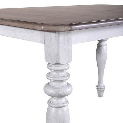 Liberty Furniture - Ocean Isle Rectangular Leg Table in Antique White w/ Weathered Pine - 303W-T3872 veiw 12