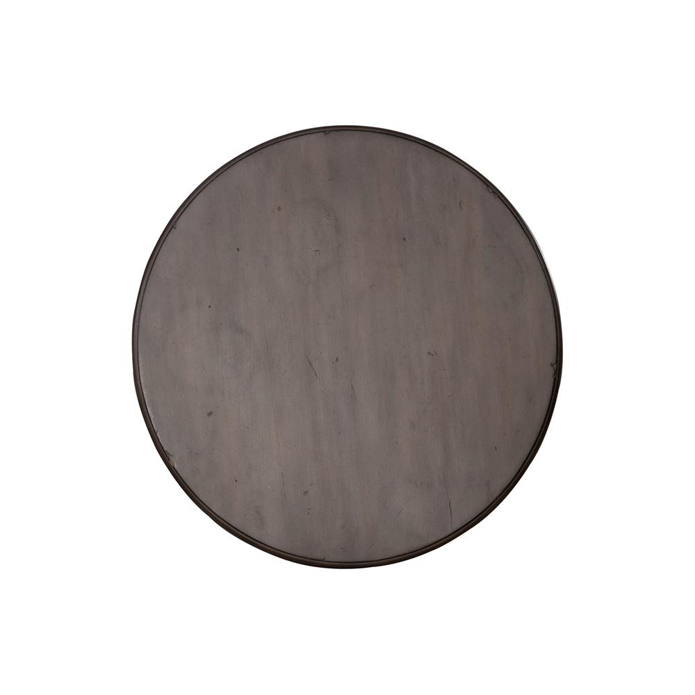 Liberty Furniture - Ocean Isle Round End Table in Antique White w/ Weathered Pine - 303W-OT1022 veiw 4