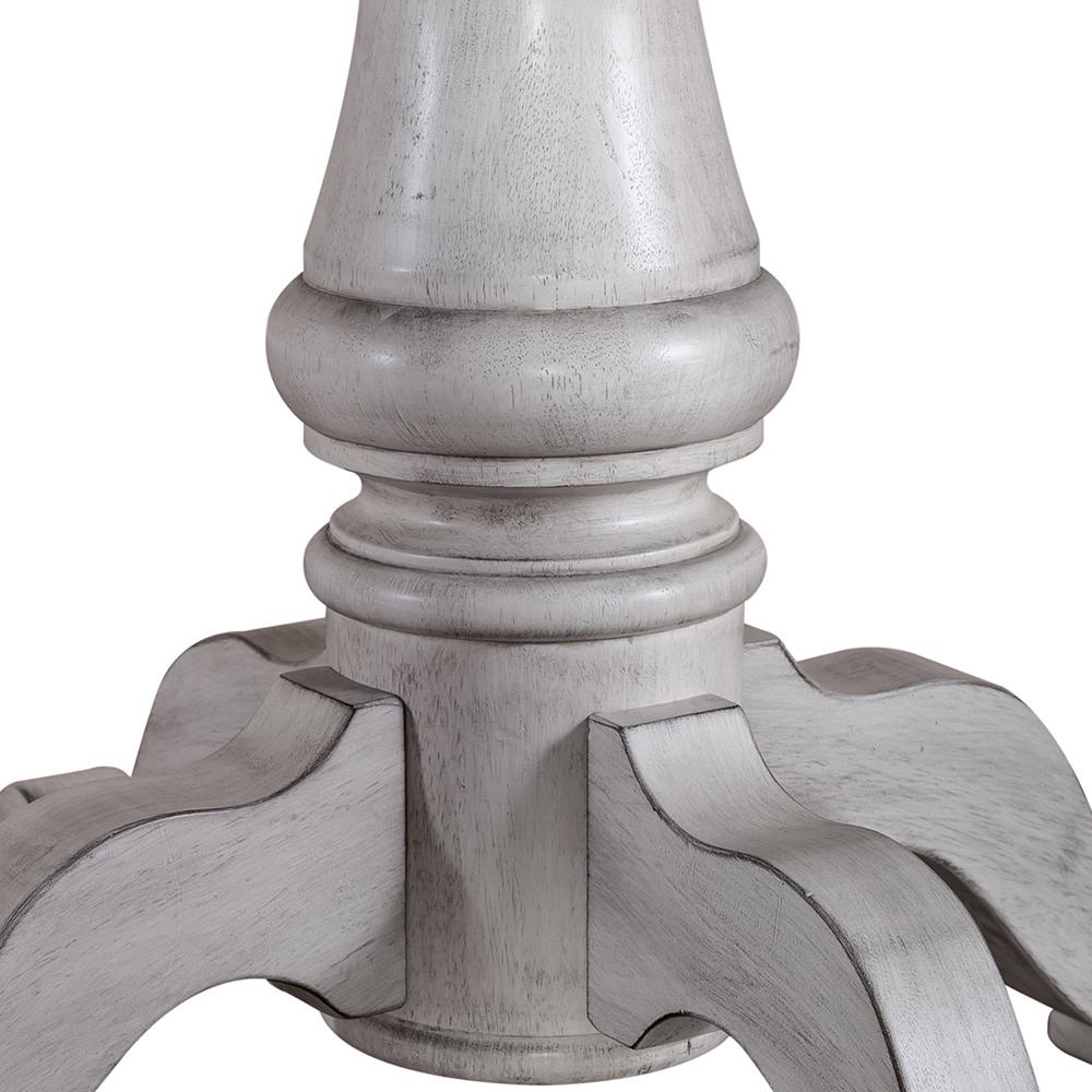Liberty Furniture - Ocean Isle Single Pedestal Table in Antique White w/ Weathered Pine - 303W-CD-PED veiw 4