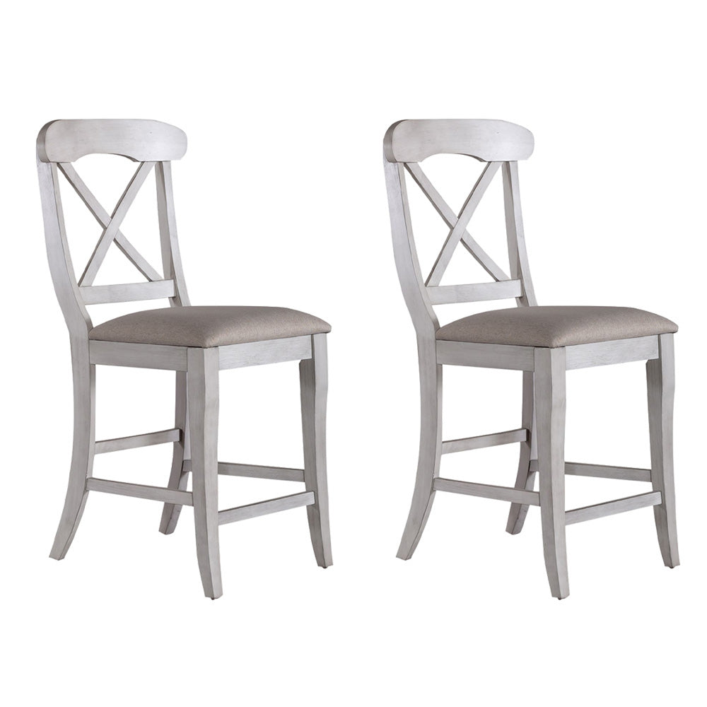 Liberty Furniture - Ocean Isle Uph X Back Counter Chair  - Set of 2 - 303W-B300124-2PK view 1