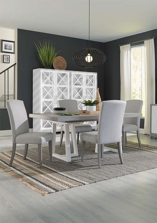 Liberty Furniture - Palmetto Heights 5 Piece Double Pedestal Table Set  - 499-DR-52PS veiw 1