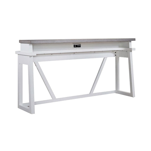 Liberty Furniture - Palmetto Heights Console Bar Table in Shell White & Driftwood - 499-OT7236 veiw 2