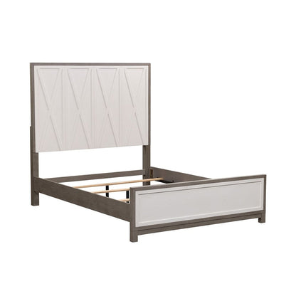 Liberty Furniture - Palmetto Heights - Queen Panel Bed in White - 499-BR-QPB view 2