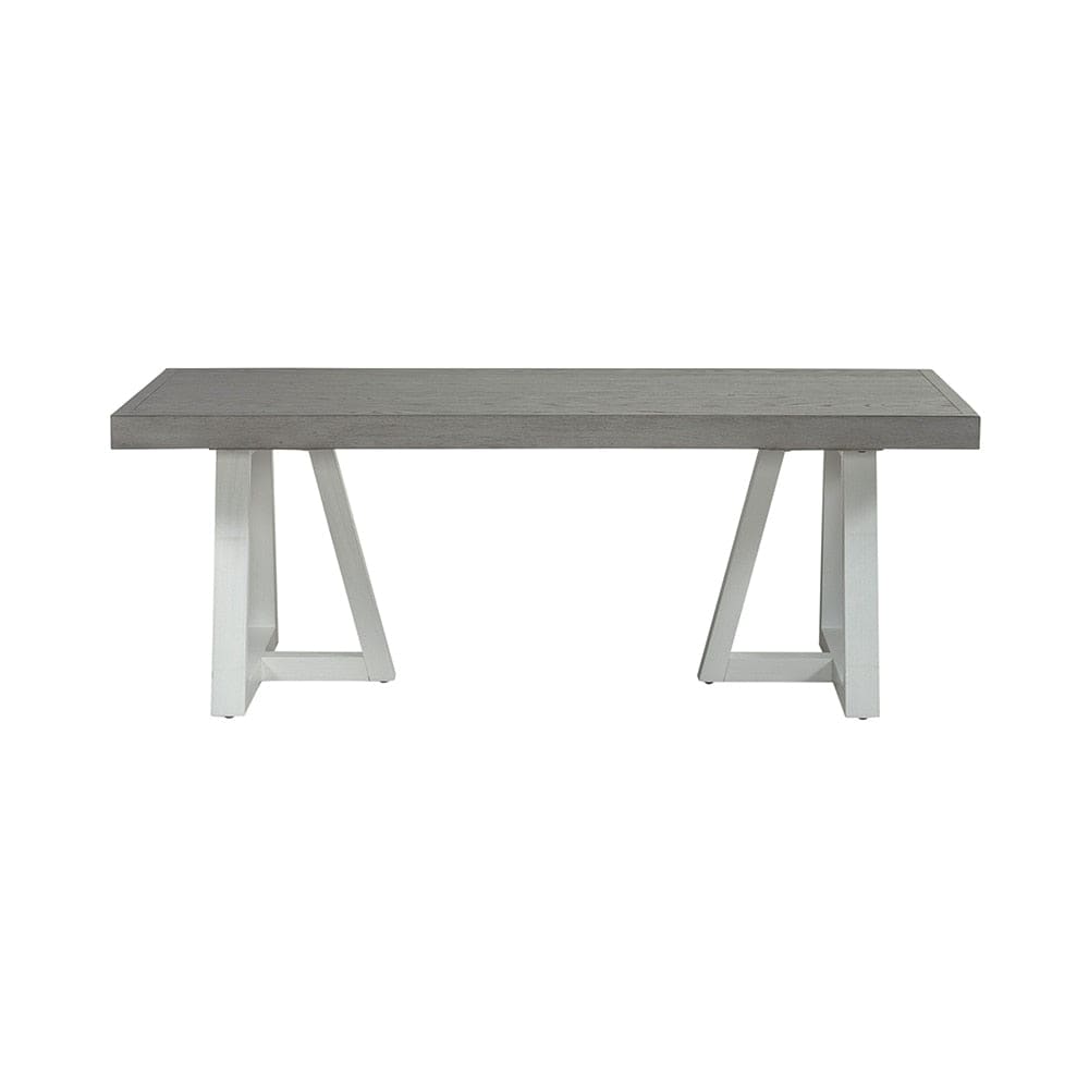 Liberty Furniture - Palmetto Heights Rectangular Cocktail Table in Shell White & Driftwood - 499-OT1011 veiw 3