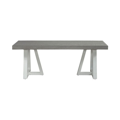 Liberty Furniture - Palmetto Heights Rectangular Cocktail Table in Shell White & Driftwood - 499-OT1011 veiw 3