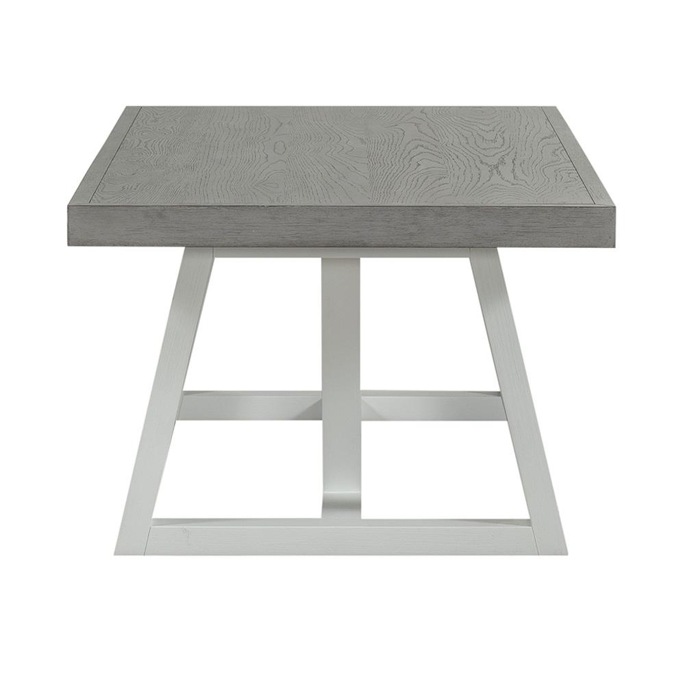 Liberty Furniture - Palmetto Heights Rectangular Cocktail Table in Shell White & Driftwood - 499-OT1011 veiw 4