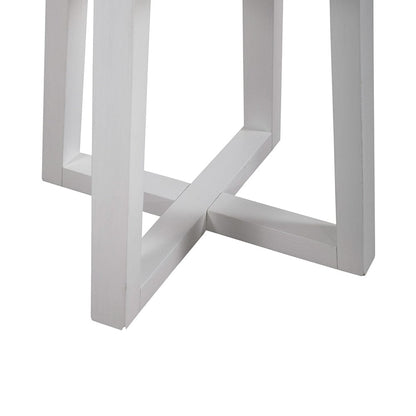 Liberty Furniture - Palmetto Heights Round End Table in Shell White & Driftwood - 499-OT1022 veiw 8