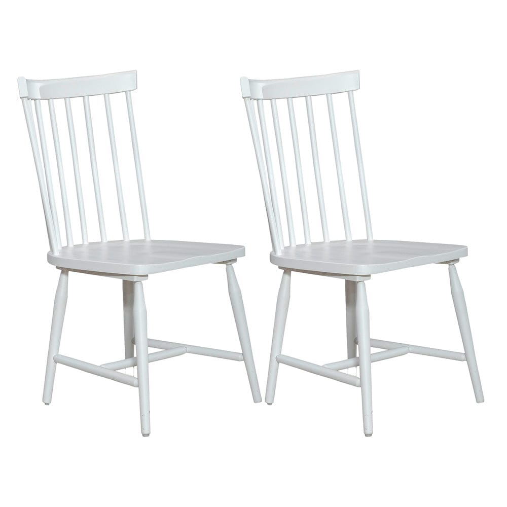 Liberty Furniture - Palmetto Heights - Spindle Back Side Chair (RTA) - Set of 2 in White - 499-C4000S-2PK view 1