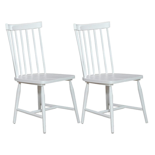Liberty Furniture - Palmetto Heights - Spindle Back Side Chair (RTA) - Set of 2 in White - 499-C4000S-2PK view 1