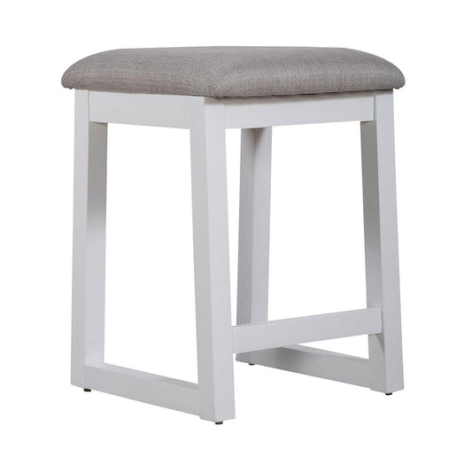 Liberty Furniture - Palmetto Heights Uph Console Stool in Shell White & Driftwood - 499-OT9001 veiw 2