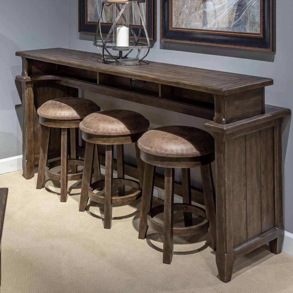 Liberty Furniture - Paradise Valley 4 Piece Set (Console Bar Table & 3 Uph Console Stools) - 297-OT-4PCS veiw 1