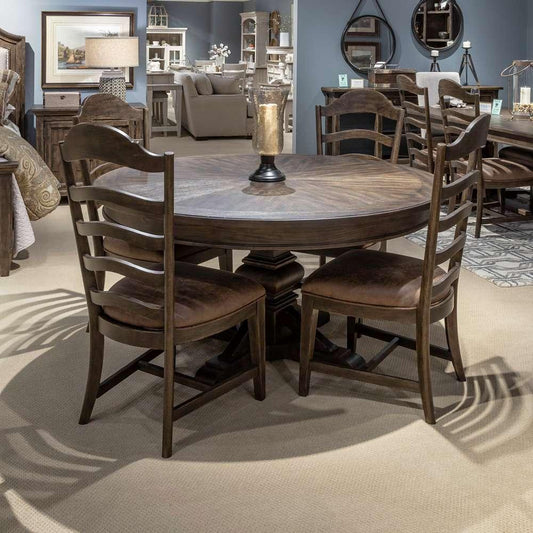 Liberty Furniture - Paradise Valley 5 Piece Pedestal Table Set  - 297-DR-5PDS veiw 1